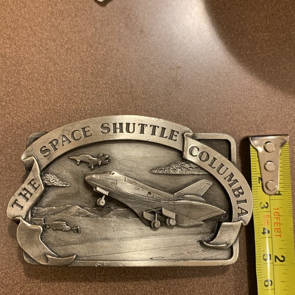 1982 SPACE SHUTTLE COLUMBIA VINTAGE BELT BUCKLE,TRUE VINTAGE PEWTER,NASA - Picture 11 of 15